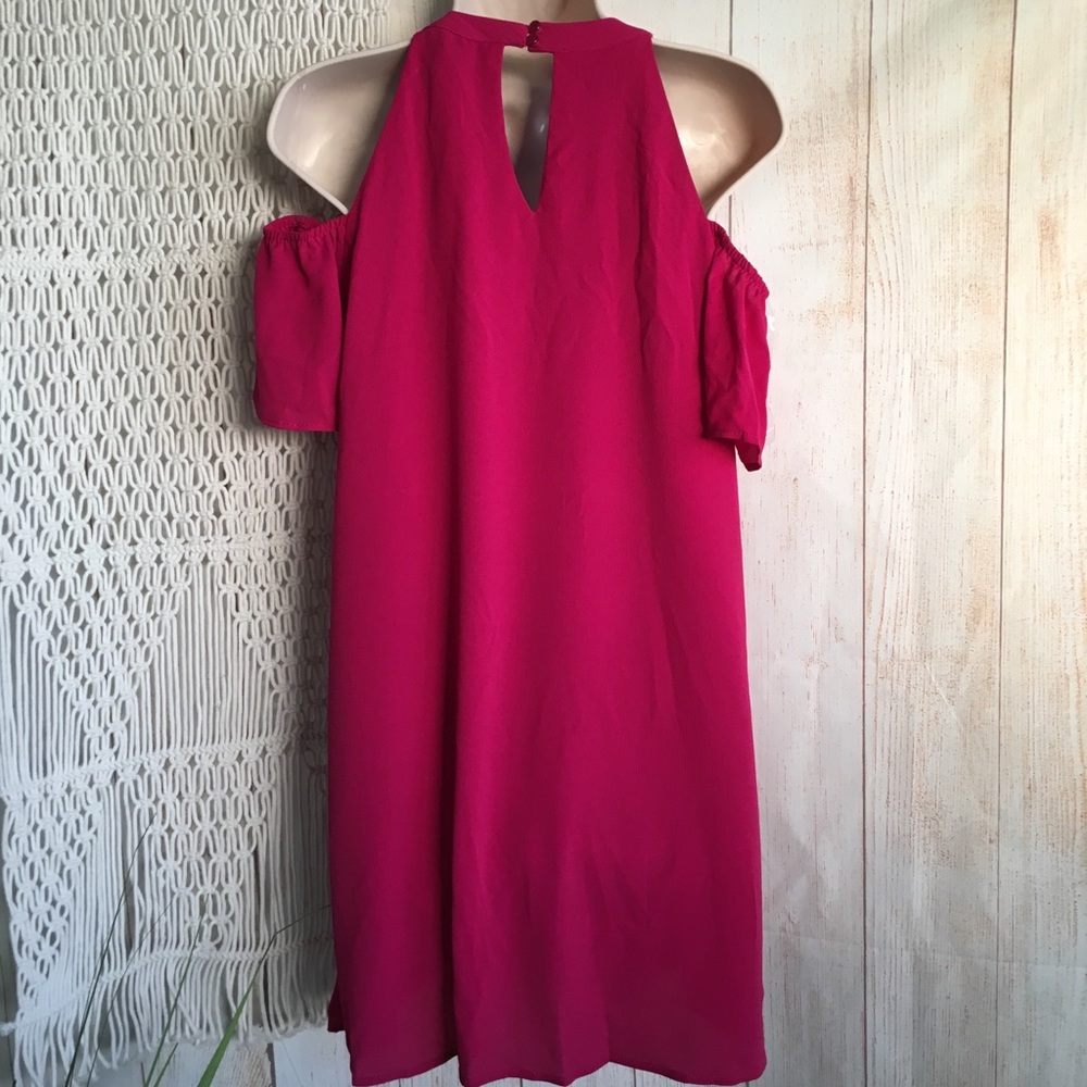 Lily Rose | Cold Shoulder Flutter Sleeve Dress 👗 - Picture 2 of 4